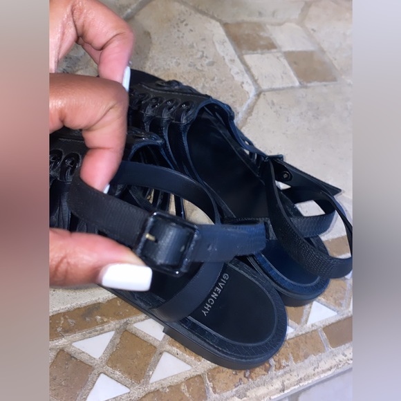 Givenchy Black Jelly Strap Sandal - Picture 6 of 9
